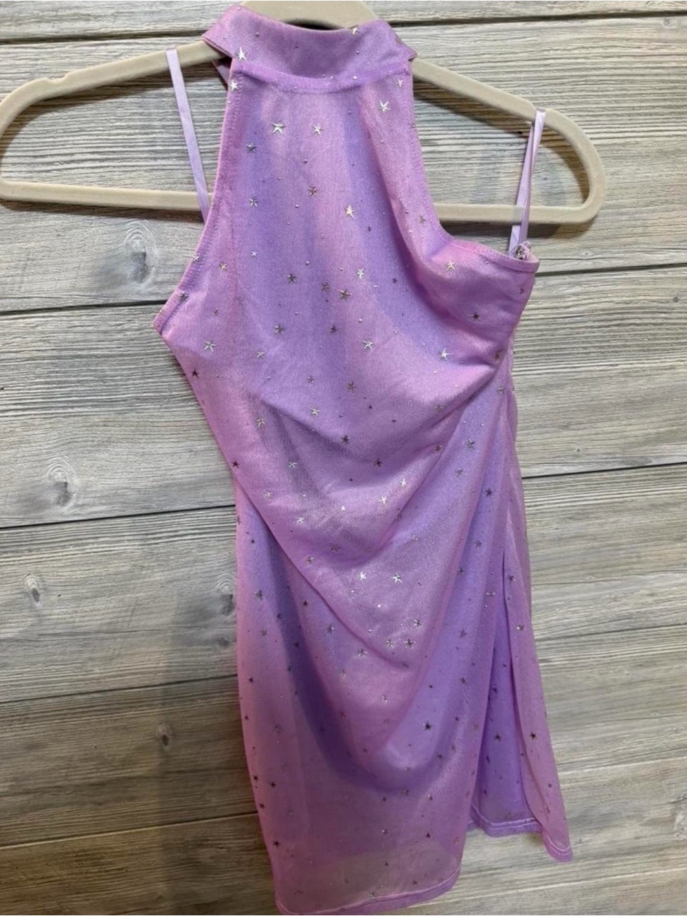 Superdown Purple Star Party Dress